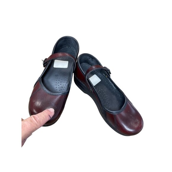 Dansko womans Burgundy Leather Mary Jane Clogs Nursing shoes Size 36/5.5-6 SKU 9 - Picture 16 of 16